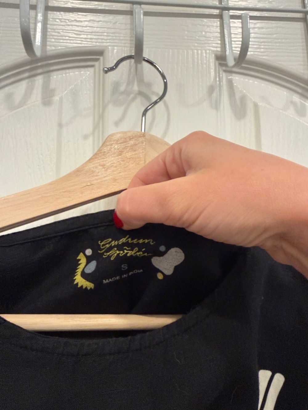 Gundrun Sjoden abstract linen and cotton tunic - Picture 10 of 12